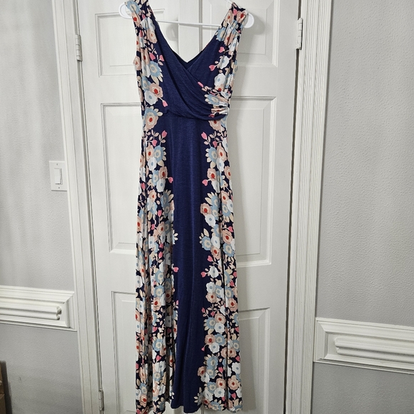 Boden Georgia Maxi Dress size 2p floral vneck viscose - Picture 4 of 11